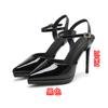 8-1 Waterproof Table Single Shoes Women's Summer New Stiletto High Heels Hollow Pointed High Heels Sandals Women