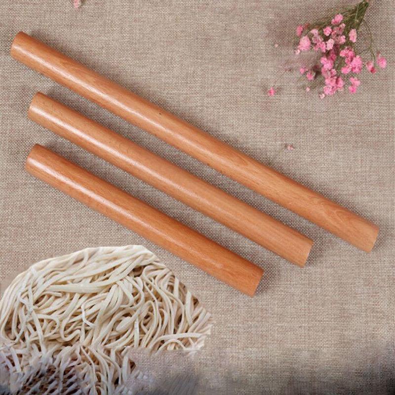 Attractive And Durable Kitchen Wooden Rolling Pin Fondant Cake Decoration Dough Roller Baking Tools