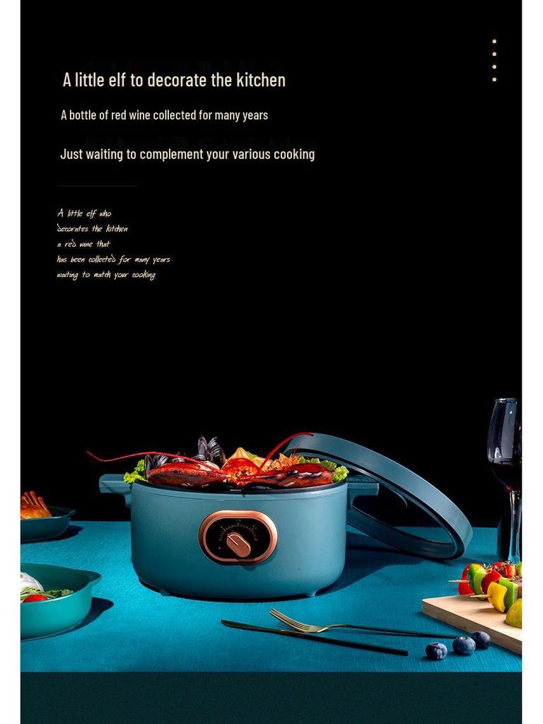 3л Многофункциональная электрическая кастрюля и сковорода для общежитий - Идеально подходит для лапши и многого другого.