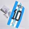 1pc Football Star Beach Towel, Beach and Seaside Swimming Pool Equipment, Fashion Pattern, Rectangular, Travel Essentials