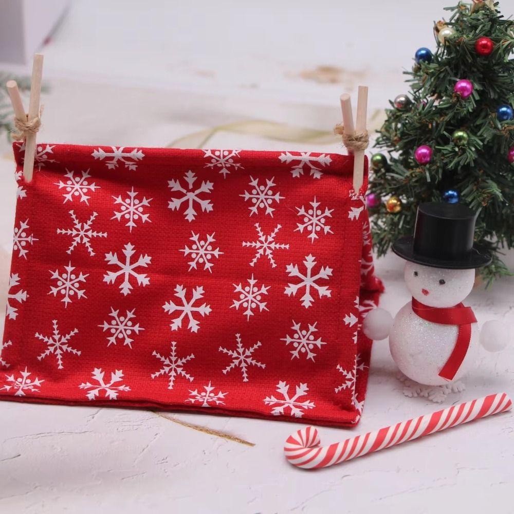 Christmas Decor Doll House Tent Simulated Outdoor Miniature Tent Model  Doll Accessories