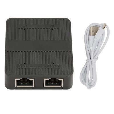 Разветвитель Ethernet RJ45 1 вход 2 выхода 1000 Мбит/с USB C Power Safe Stable Signal Разветвитель локальной сети с USB