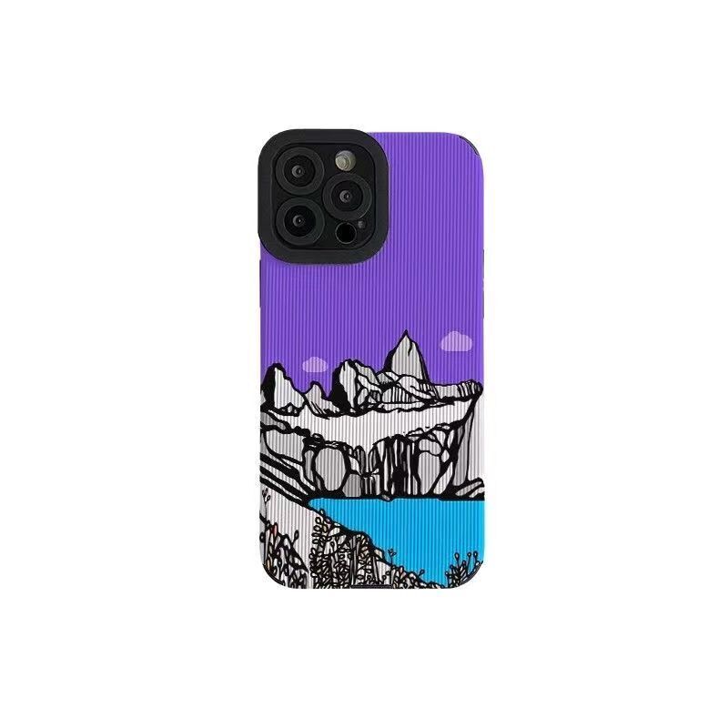 Чехол для телефона Iphone 14 Plus 13 Pro Max 11 12, противоударный чехол-бампер для Iphone Xr Xs Max X 7 8 Plus Se2020 6s Mountain