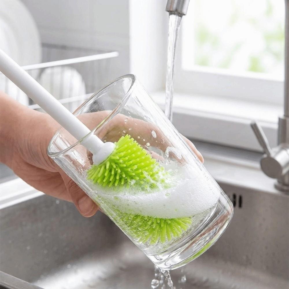 Soft Silicone Cup Brush TPR Cup Scrubber Stain Removal Bottle Cleaner Daily Cleaning