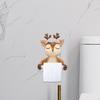 Креативный держатель для туалетной бумаги с оленем, фигурка животного, вешалка для полотенец, рулон