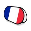 Drapeau Ovale - France - 70 X 120 Cm - Polyester - Impression Recto/verso - Pliable Rétractable