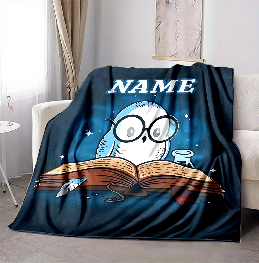 Custom Name Witchcraft Magic Flannel Blanket Throw Blanket Soft Warm Sofa Bed home Decor Unique Gift