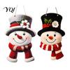Festive Party Supplies Christmas Snowman Wooden Sign, Farmhouse Rustic Winter Door Decor, Hanging Xmas Tree Embellishment Welcome Plaque for