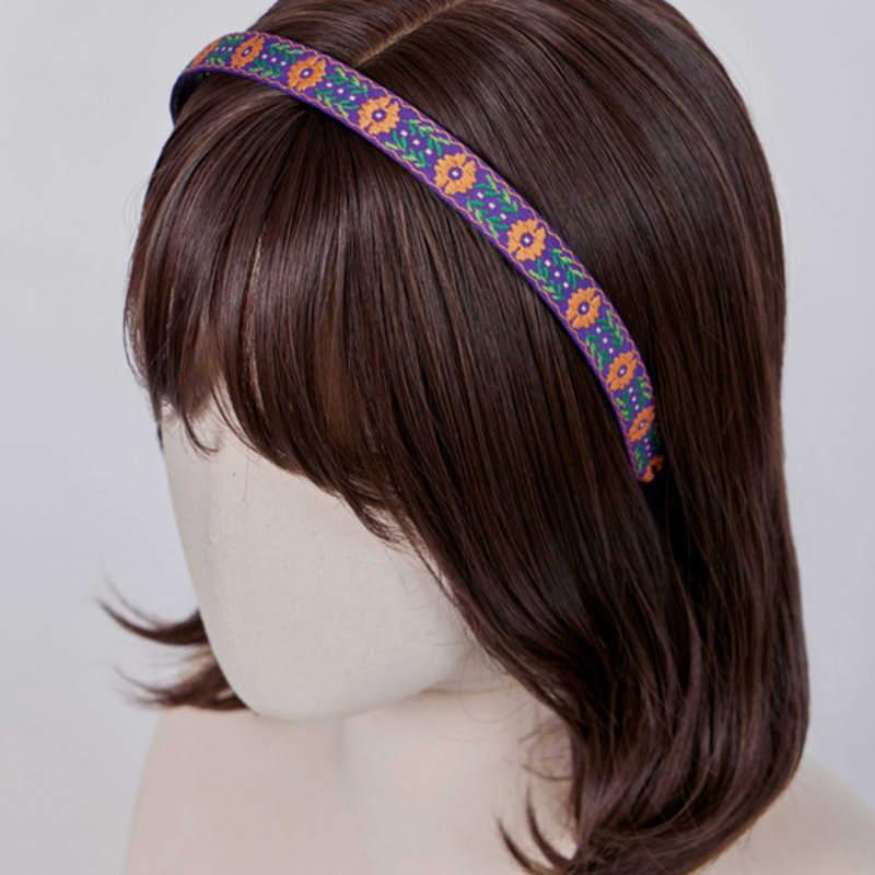 Ободок для волос MAIA с цветочной лозой (Выберите 2) - Вино