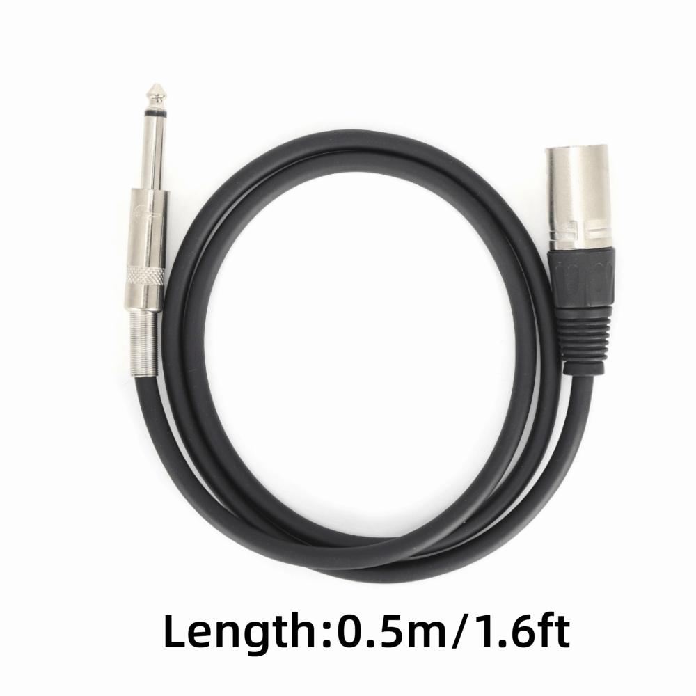 3PIN XLR Male to 1/4 Inch Male 6.35mm XLR Male to TRS Jack Microphone Line Stage Setup