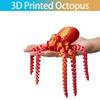 1pc 3D Printed Octopus Ornament Creative Animal Landscape Decorations Simulated Octopus Desktop Home Model Party Children's Gift