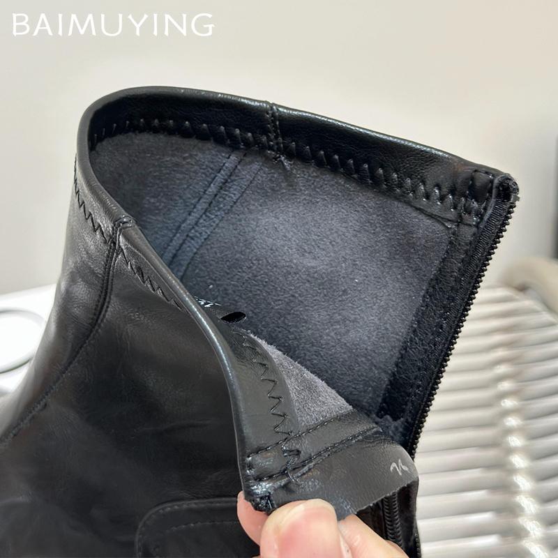 Женские зимние ботинки на платформе, массивные кожаные ботинки, женские, тренд 2025 года, готический бренд, зимние ботинки челси, мотоциклетные ботинки Botas Mujer