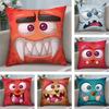 Забавная маленькая подушка-монстр плюшевая ткань мягкая двусторонняя печать дом диван высокое качество наволочка декоративная