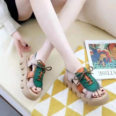 Пляжные женские сандалии Модные женские сандалии Удобные износостойкие нескользящие женские туфли на толстой подошве 2024 Sandalias De Mujer