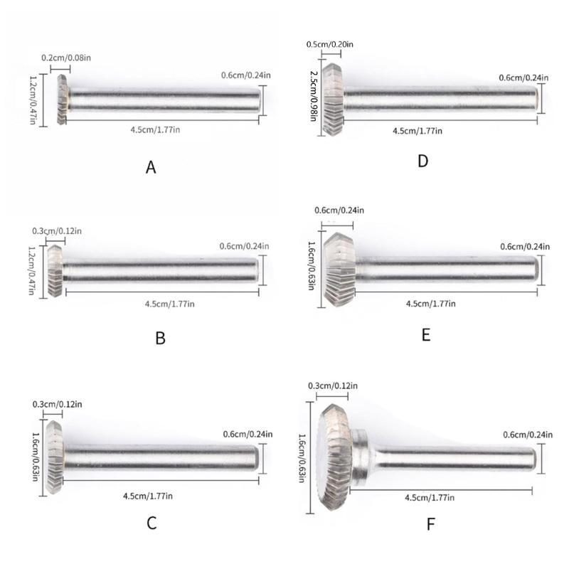 Y-Type Carbides Rotary File Disc-Shaped TungstenSteel Grinding Head Slotting Milling
