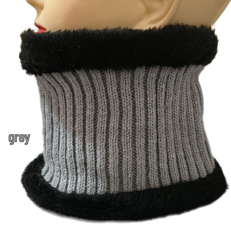 Unisex Thick Velvet Knit Neck Warmer for Cycling - Cozy and Windproof for Autumn and Winter