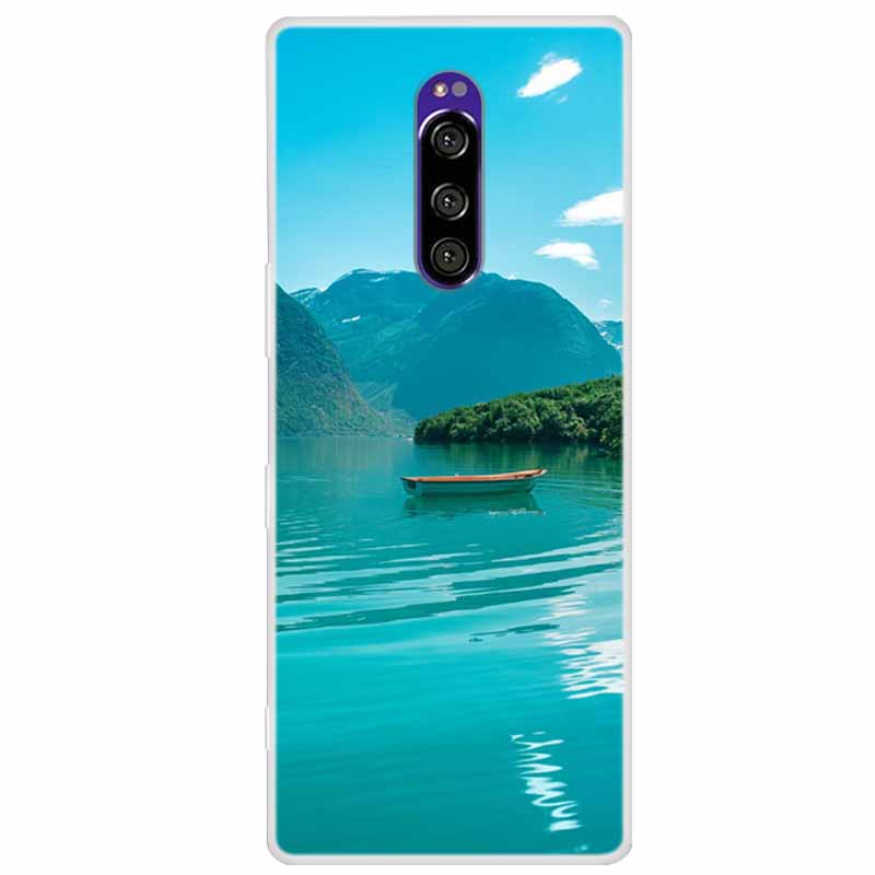 Мягкий силиконовый чехол для Sony Xperia 1 Чехол Модный прозрачный чехол с тигром для Sony Xperia1 XZ4 SO-03L SOV40 J8110 Бамперы