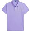 Polo однотонная рубашка поло с коротким рукавом и вышитым логотипом, женские топы сиреневого цвета WMPOKNINB920188-500