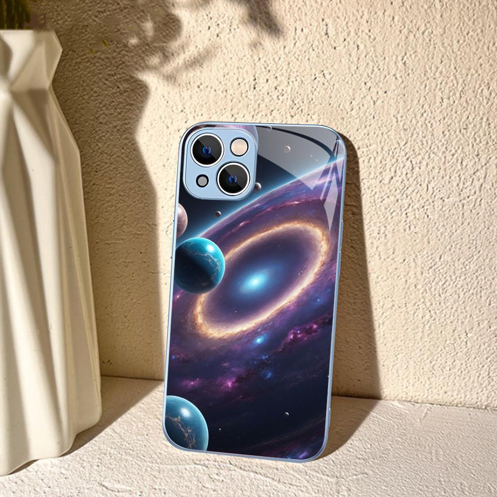 Чехол для телефона 'Космическая Вселенная Галактика' для iPhone 14 13 12 Mini 11 Pro XS Max X XR 14 Plus Защитное стекло