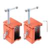 Cabinet Clamp Metal Face Frame Cabinet Clamp with Drill Hole Guides for Installation Woodworking