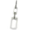 Les Trésors De Lily [L6284] - Серебряный кулон "Сисси" белый (керамика) родиевое покрытие - 28х8 мм