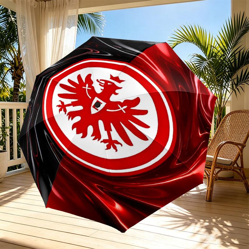 Складной зонт-автомат Eintracht Frankfurt, портативный, для улицы, поездок на работу, кемпинга, идеальный подарок на день рождения