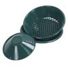 3PCS Gold Panning Pan ABS Plastic Gold Washing Pan Kit Hand Operated Round Gold Dredging