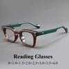 New Men's Square Business Reading Glasses Anti-blue Light Glasses Trend of Ultra-light Ladies Presbyopia Glasses Frame