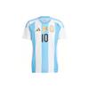 Домашняя футболка сборной Аргентины 24 Messi белая/синяя Burst мужская уличная одежда IX7790
