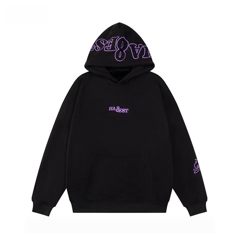 American Little Flame Embroidered Unisex Hooded Sweatshirt – Versatile Loose Fit for Autumn/Winter.