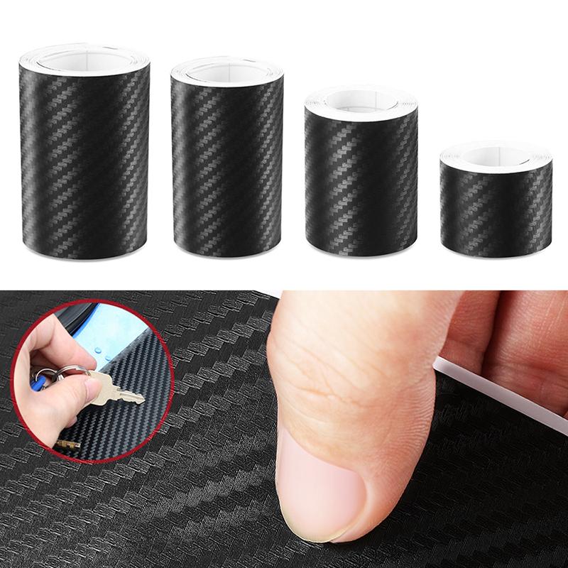3/5m DIY 3D Nano Carbon Fiber Protection Film Car Sticker Anti Scratch Tape Waterproof