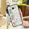 Anti-dust Wrist Strap Phone Case For Samsung Galaxy J510/J5 2016/J5108 Fashion Design Kickstand Silicone Cute Anti-knock