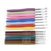 16 Pcs Crochet Hook Set Portable Comfortable Plastic Handle Thick Thin Crochet Needle Set