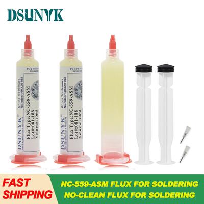 Оригинальный флюс NC-559-ASM 10cc, не требующий очистки, для пайки SMD, BGA, реболлинга, пайки, сварки, флюс, паяльная паста