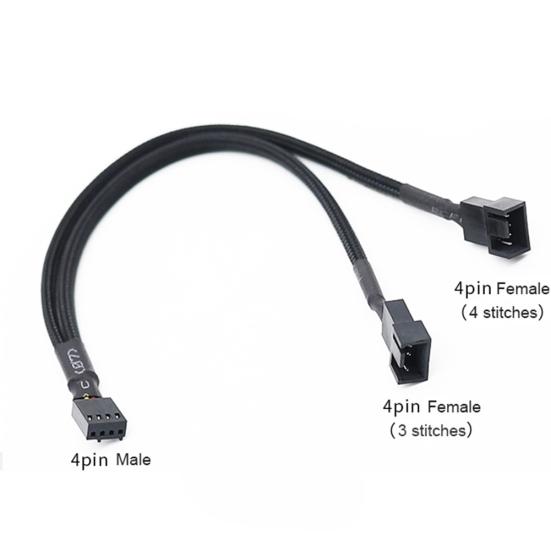 27 см 4-контактный ШИМ-разветвитель адаптер питания кабель для корпуса процессора компьютера вентилятор-кулер