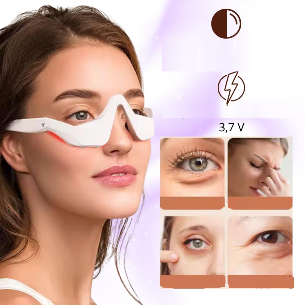 Led Red Light Eye Massager - For Dark Circles, Swelling, and Wrinkles