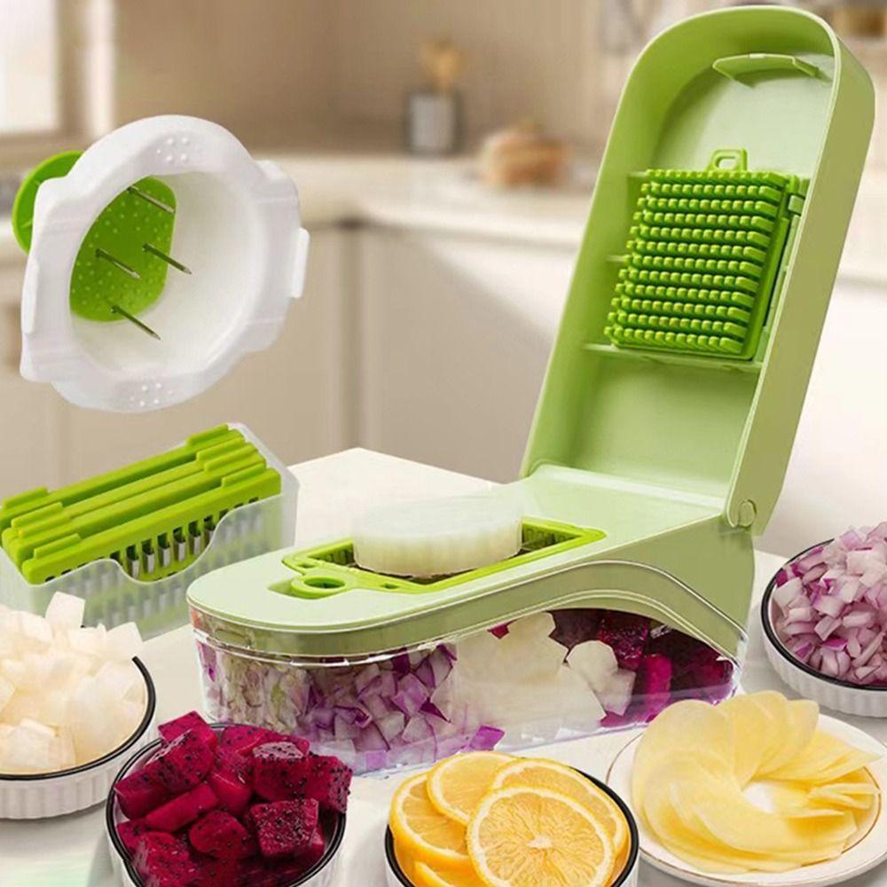 Replaceable 9 Blades Food Chopper Multifunctional Cheese Shredder Vegetable Slicer  Home Essentials