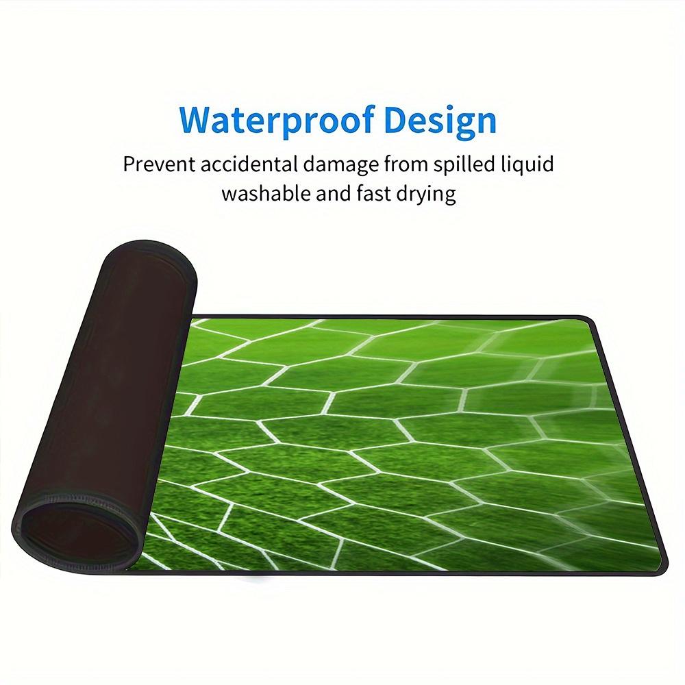 1pc Large Gaming Mouse Pad, UV Reactive Non-Slip Desk Mat, Washable PolyesterGoal, Soccer, NetComputer Pad with Vibrant Game Machine Print,