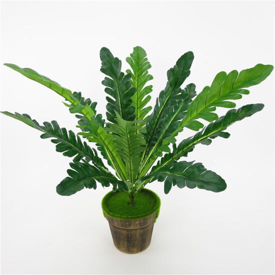 12 головок искусственное птичье гнездо папоротник зеленое растение стены домашнего офиса магазин декор