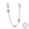 925 Silver Snowflake Snowman Penguin Charm Pendant Winter Jewelry Gift For Women DIY Birthday Present