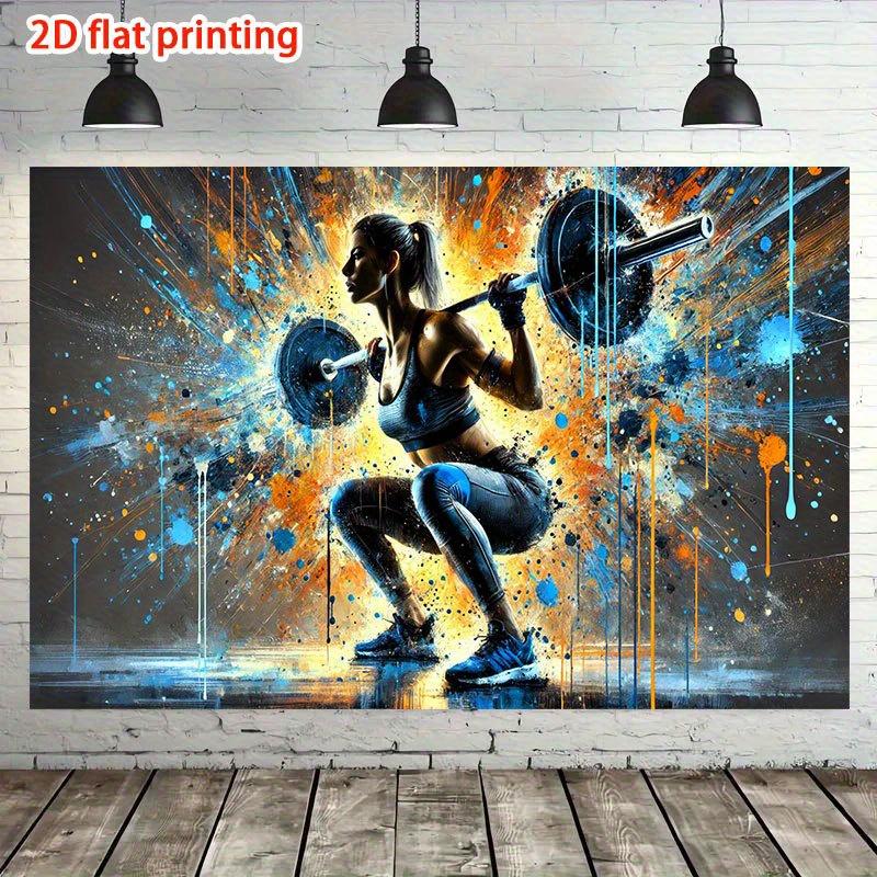 A 2D graphic design with strong dynamics and distinct expressiveness, 1 piece, suitable for home, indoor and outdoor activities