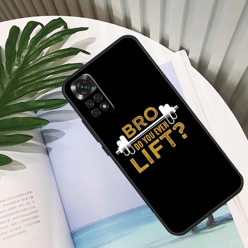 Motivational Gym Fitness Funda For Xiaomi Redmi Note 14 10 11 12 13 15 Pro Plus Case For Redmi 15 15C 14C 12C 10C 13C