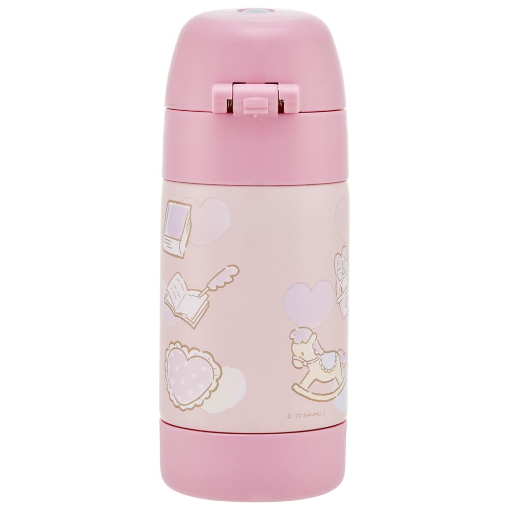 Легкая бутылка для воды Skater из нержавеющей стали, однослойная кружка, бутылка для комнатной температуры, 350 мл, одно нажатие, прямое питье, My Melody Sanrio