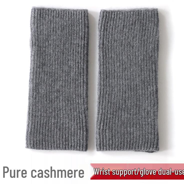Женские вязаные перчатки из чистого кашемира - Теплая, морозостойкая защита рук для осени и зимы