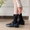 Shiny Sequin Short Socks Solid Color Middle Tube Hosiery Soft Girls Glitter Socks  Elastic