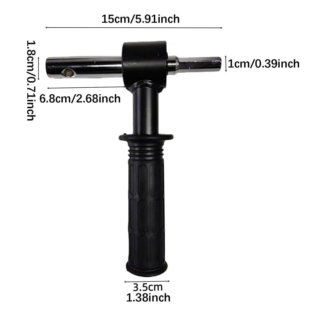 Адаптер-рукоятка для ледобура, прочный, легкий, для переоборудования ледобура, насадка на дрель, для кемпинга, рыбалки