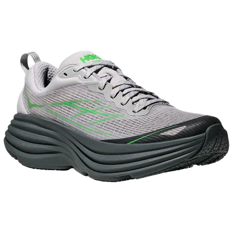 Hoka One One Bondi 8 Stealth Tech Caged Повседневная беговая обувь Унисекс Обувь Серая 1155391-OTRR