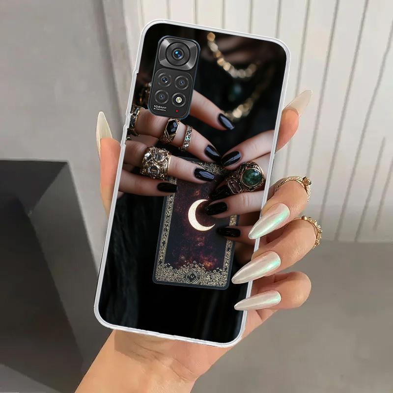 Чехол для телефона с картой Таро "Ведьма" для Xiaomi Redmi Note 15 14 14S 13 12S 12 Pro 11S 11 Plus 11T 11E 10S Мягкий чехол-накладка с принтом Redmi N