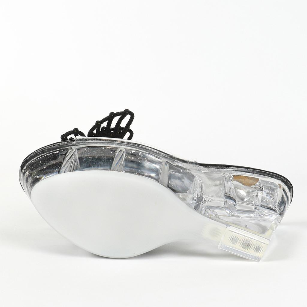 Women's Heel 11CM Nightclub High Heels Flower Heel Shoes Catwalk Pole Dance Shoes Crystal Sole LFD-1101-D4