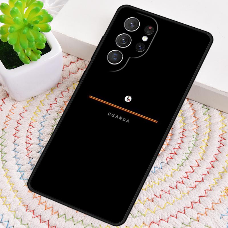 Чехол для телефона из ТПУ с флагом Уганды для Samsung Galaxy note 10 pro S26 S25 S24 S23 S22 Ultra Plus S21 FE S20 Ударопрочный чехол